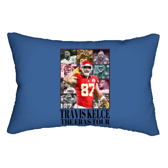 Discover Travis Kelce The Eras Tour Lumbar Pillows, Vintage Travis Kelce Lumbar Pillows, America Football