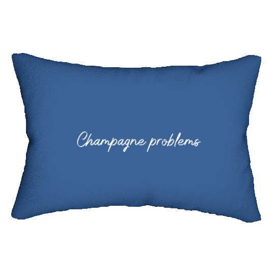 Discover Champagne Problems Lumbar Pillows, Swift Taylor Inspired Lumbar Pillows, Swift Taylor Vintage Merch Lumbar Pillows
