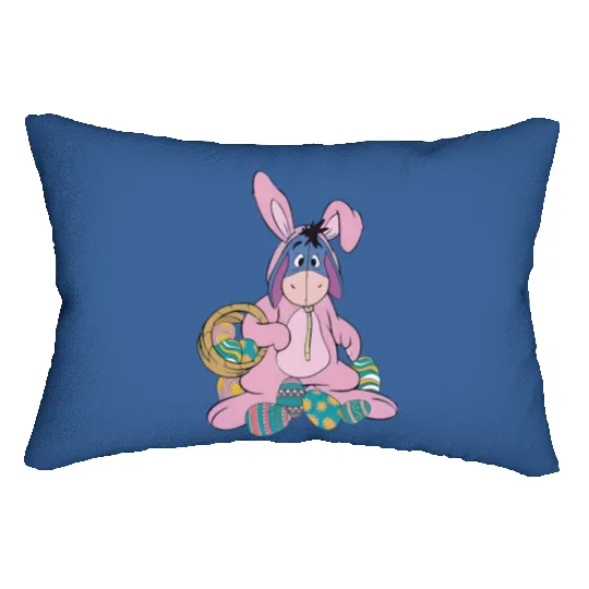 Easter Eeyore Bunny Lumbar Pillows, Winnie the Pooh Easter Lumbar Pillows, Disney Eeyore Easter Lumbar Pillows, Easter Eggs Lumbar Pillows, Easter Rabbit Lumbar Pillows