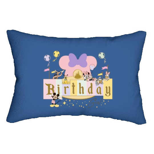 Discover Disney Birthday Girl sweater, Matching Disneyland Lumbar Pillows, Mickey Minnie Birthday Lumbar Pillows, Birthday Family Lumbar Pillows