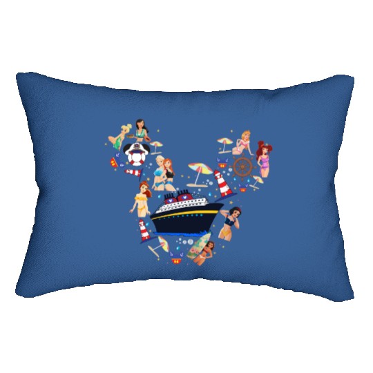 Disney Cruise Princess Lumbar Pillows, Magical Cruisin Princess Lumbar Pillows