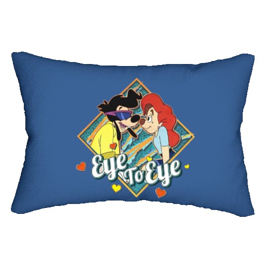 Retro 90s Disney Couples A Goofy Movie Powerline Roxanne Eye To Eye Lumbar Pillows