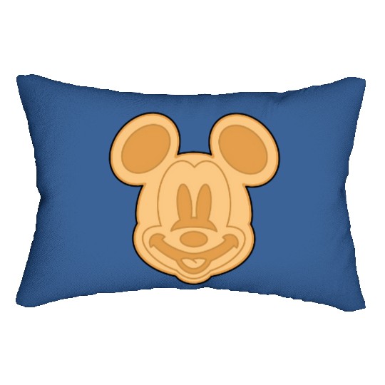 Mickey Waffle Lumbar Pillows, Disney Food Lumbar Pillows, Disney Snack Lumbar Pillows