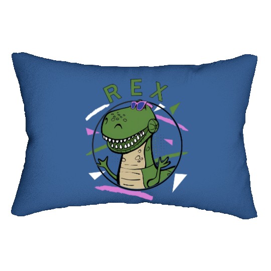 Disney T-Rex 90's Portrait Lumbar Pillows, Disney Toy Story Rex Portrait Lumbar Pillows
