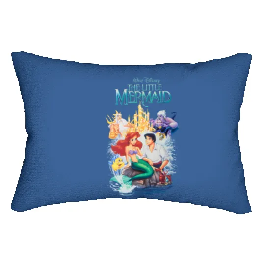 Vintage Disney The Little Mermaid Lumbar Pillows, Disney Retro
