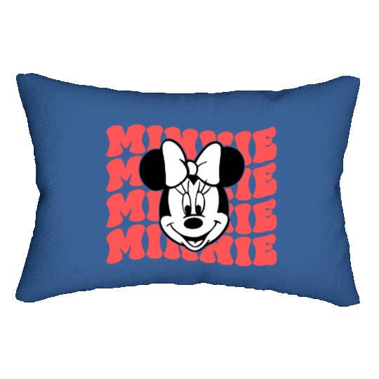 Minnie Mouse Lumbar Pillows, Minnie Lumbar Pillows, Disney Lover Lumbar Pillows, Retro Minnie Lumbar Pillows