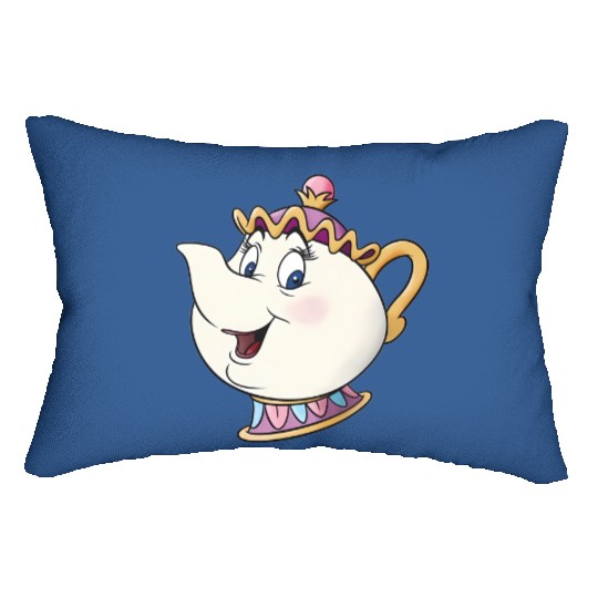 Mrs. Potts Lumbar Pillows, Chip Lumbar Pillows, Beauty And The Beast Lumbar Pillows, Enchanted Rose Lumbar Pillows, Disneyland Lumbar Pillows, Disney World Lumbar Pillows