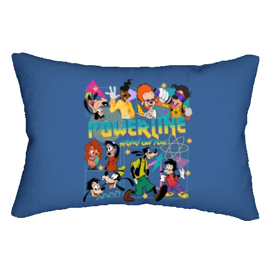 Retro Disney Goofy Movie Powerline Lumbar Pillows, A Goofy Movie