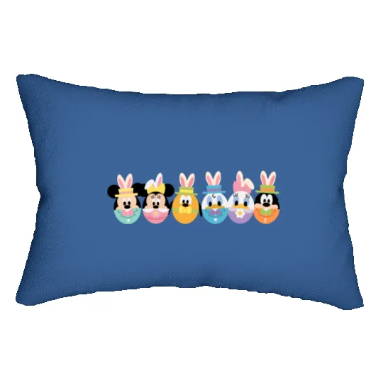 Disney Easter Egg Lumbar Pillows, Disney Easter Day, Disney Characters Happy Easter Lumbar Pillows
