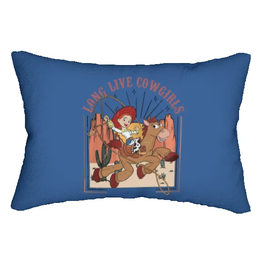 Vintage Disney Toy Story Jessie Lumbar Pillows, Long Live Cowgirls Western Vibe Lumbar Pillows, Disney Lumbar Pillows