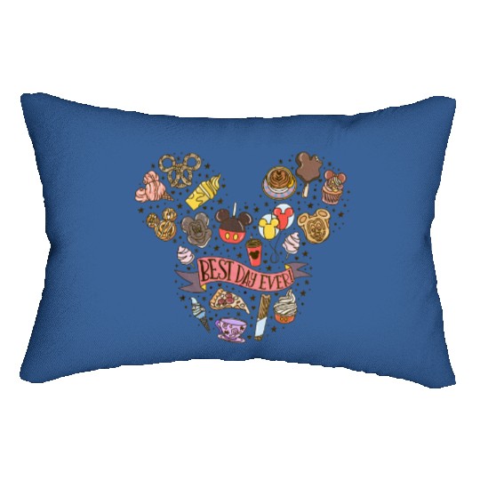 Best Day Ever Lumbar Pillows, Theme Park Lumbar Pillows, Disney Trip Lumbar Pillows