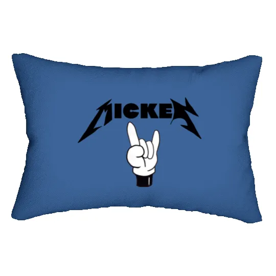 Mickey Rock And Roll Lumbar Pillows, Disney Heavy Metal Lumbar Pillows, Funny Disney Lumbar Pillows, Dad Disney Lumbar Pillows
