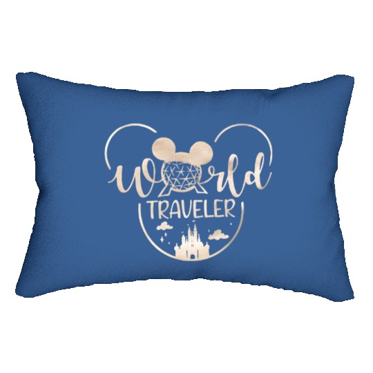 World Traveler Epcot Lumbar Pillows, Epcot Disney Lumbar Pillows, Matching Epcot Lumbar Pillows