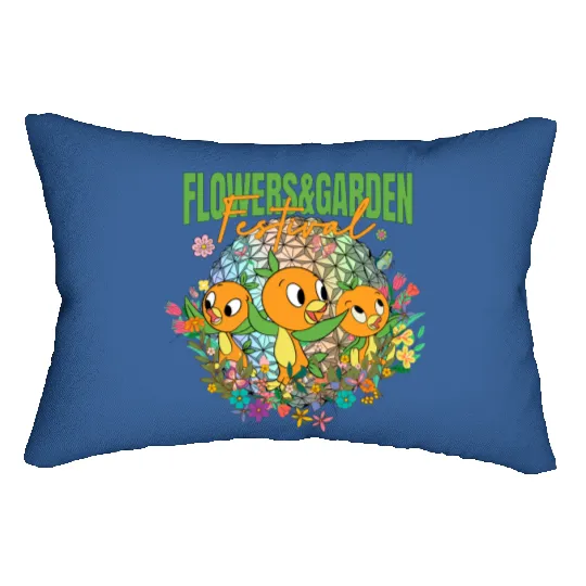 Disney Epcot Orange Bird Lumbar Pillows, Funny Orange Bird Lumbar Pillows