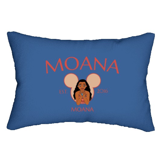 Moana Lumbar Pillows, Vintage Disney Moana Characters Lumbar Pillows, Moana Birthday Lumbar Pillows
