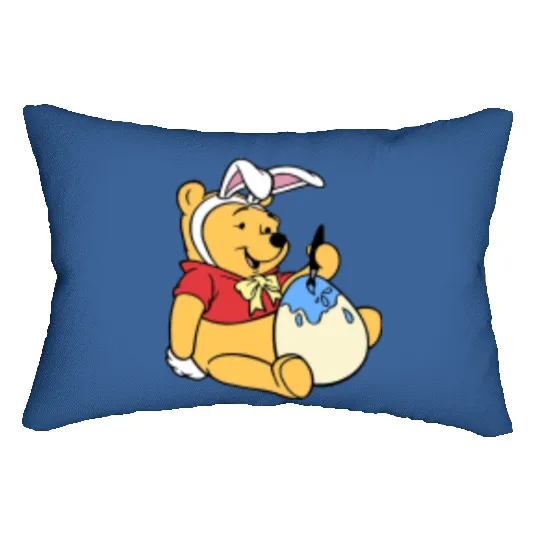 Winnie the Pooh Easter Lumbar Pillows, Cute Pooh Lumbar Pillows, Disney Winnie