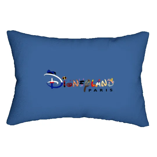 Disney Paris Lumbar Pillows, Cute Disney Paris Lumbar Pillows, Disneyland Paris Lumbar Pillows