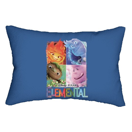 Elemental 2023 Disney Lumbar Pillows, Disney Pixar Elemental Lumbar Pillows