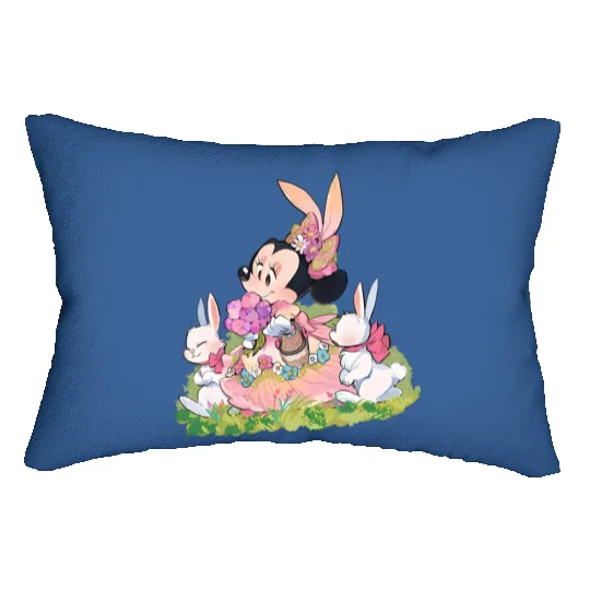 Minnie Mouse Easter Lumbar Pillows, Disney Easter Lumbar Pillows