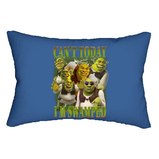 Can't Today I'm Swamped Lumbar Pillows, Shrek Lumbar Pillows, Disney Fiona Princess Lumbar Pillows, Shrek and Fiona Lumbar Pillows, Sassy Shrek Lumbar Pillows, Funny Shrek  Lumbar Pillows