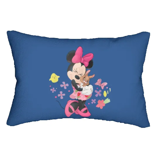 Disney Easter Minnie And Bunny Vintage Lumbar Pillows