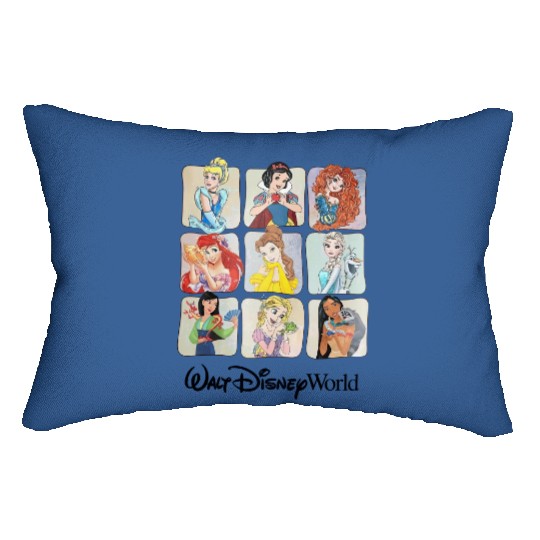 Retro Disney Princess Lumbar Pillows, Vintage Disney Princess Lumbar Pillows