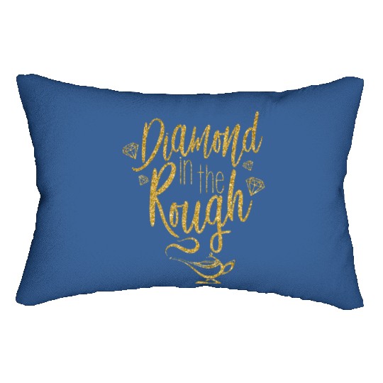 Diamond in the rough Lumbar Pillows, Disney Lumbar Pillows for women, Aladdin Lumbar Pillows, Jasmine Lumbar Pillows