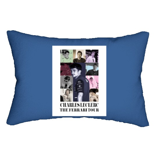 Charles leclerc eras tour Lumbar Pillows