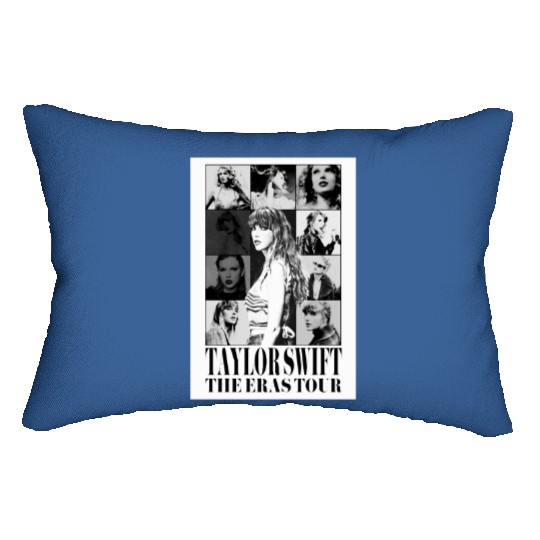 eras tour black and white Lumbar Pillows