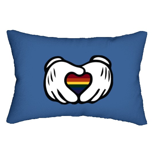 Mickey Pride Hands Disney World Lumbar Pillows