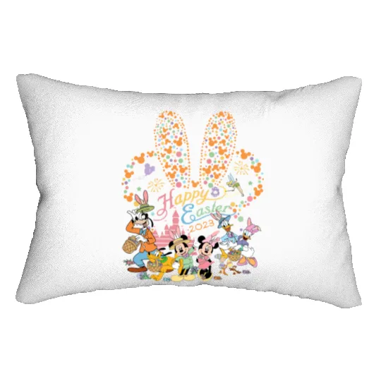Disney Easter 2023 Lumbar Pillows, Mickey &  friends Happy Easter Lumbar Pillows