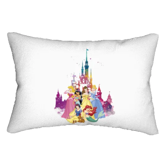 Disney Princess Lumbar Pillows, Disneyworld Lumbar Pillows, Disneyland Lumbar Pillows