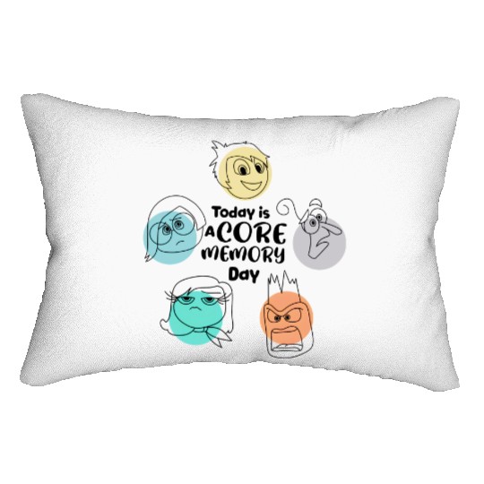Today is a Core Memory Day Lumbar Pillows, Magical Vacation Lumbar Pillows, Disney World Lumbar Pillows, Inside Out Lumbar Pillows
