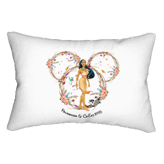 Disney Princess Mickey Head Lumbar Pillows, Pocahontas Lumbar Pillows
