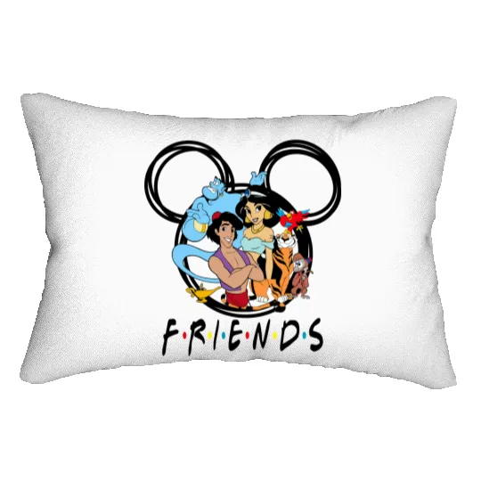 Aladdin Friends Lumbar Pillows, Aladdin Lumbar Pillows, Disney World Lumbar Pillows, Disneyland Lumbar Pillows