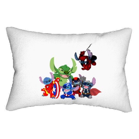 Stitch Avengers Marvel Deadpool Disneyland Lumbar Pillows