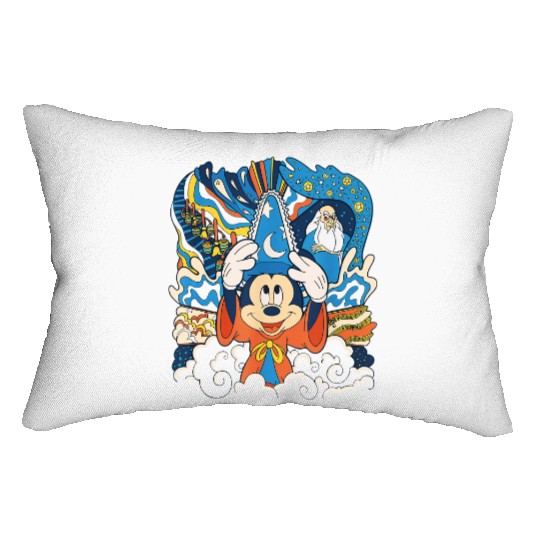 Disney Fantasia Sorcerer Mickey Stay Magical Lumbar Pillows, Fantastic Disney Hollywood Studio