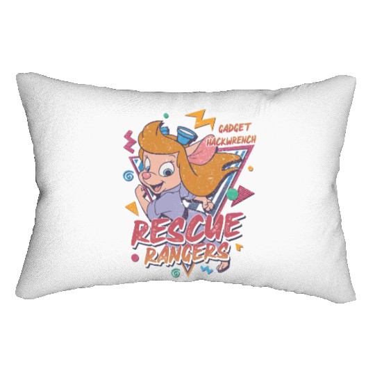 Gadget Hackwrench Lumbar Pillows, Retro Disney Lumbar Pillows, Rescue Rangers Lumbar Pillows, Chip and Dale Lumbar Pillows