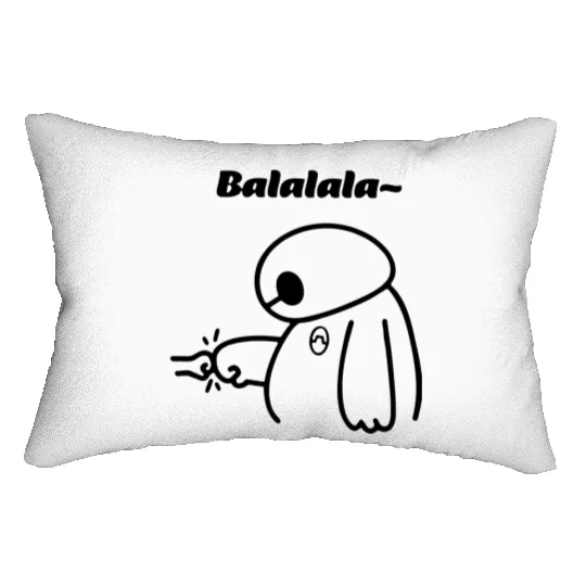 BaLaLaLa Disney Baymax Lumbar Pillows, Baymax Disney Lumbar Pillows, Baymax Lumbar Pillows, Disney Trip Lumbar Pillows, Disney Gift