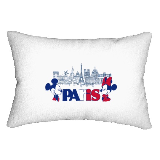 Retro Disneyland Paris Lumbar Pillows, Disney Lumbar Pillows