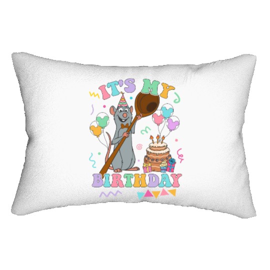 Ratatouille Remy It's My Birthday Lumbar Pillows Disney Family Matching Lumbar Pillows