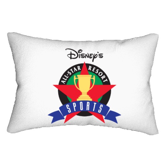 disneys all star resort sports Lumbar Pillows