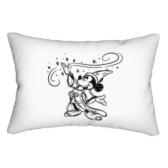 Sketched Sorcerer Mickey Lumbar Pillows, Matching Disney Lumbar Pillows, Classic Mickey Lumbar Pillows