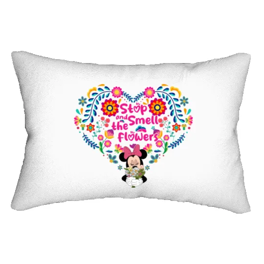 Minnie Flower Lumbar Pillows, Disney Epcot, Epcot International Flower and Garden Festival 2023, Mickey's Garden Lumbar Pillows