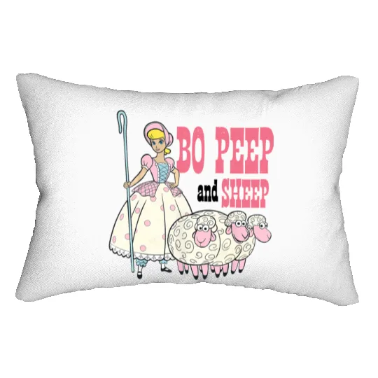 Vintage Bo Peep and Sheep Lumbar Pillows, Toy Story Bo Peep Lumbar Pillows, Disney Pixar Lumbar Pillows