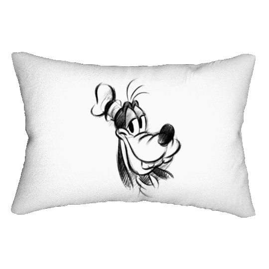 Disney Goofy Sketch Portrait Lumbar Pillows, Cute A Goofy Movie