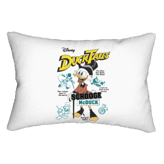 Disney DuckTales Scrooge McDuck Comic Cover Lumbar Pillows, DuckTales Lumbar Pillows