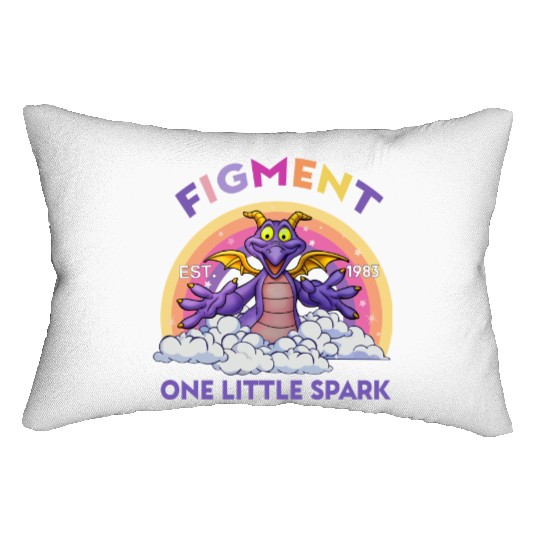 Cute Figment One Little Spark Disney Epcot Snack Drinking Lumbar Pillows