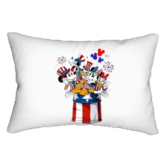 Disney Mickey & Friends America 4th Of July Lumbar Pillows
