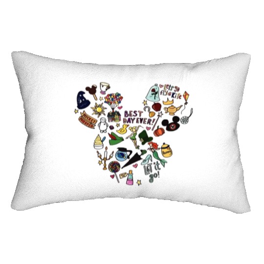 Best Day Ever Lumbar Pillows, Disney Lumbar Pillows, Disneyland Trip Lumbar Pillows
